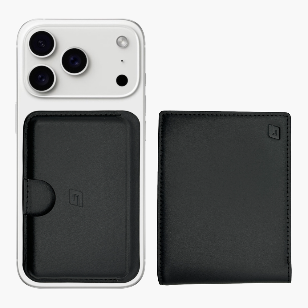 2-in-1 wallet ZWART