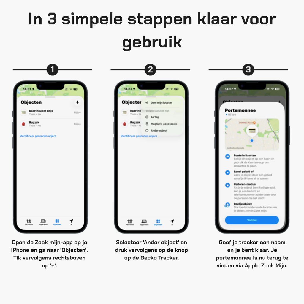 Gecko Tracker - voor Apple zoek mijn