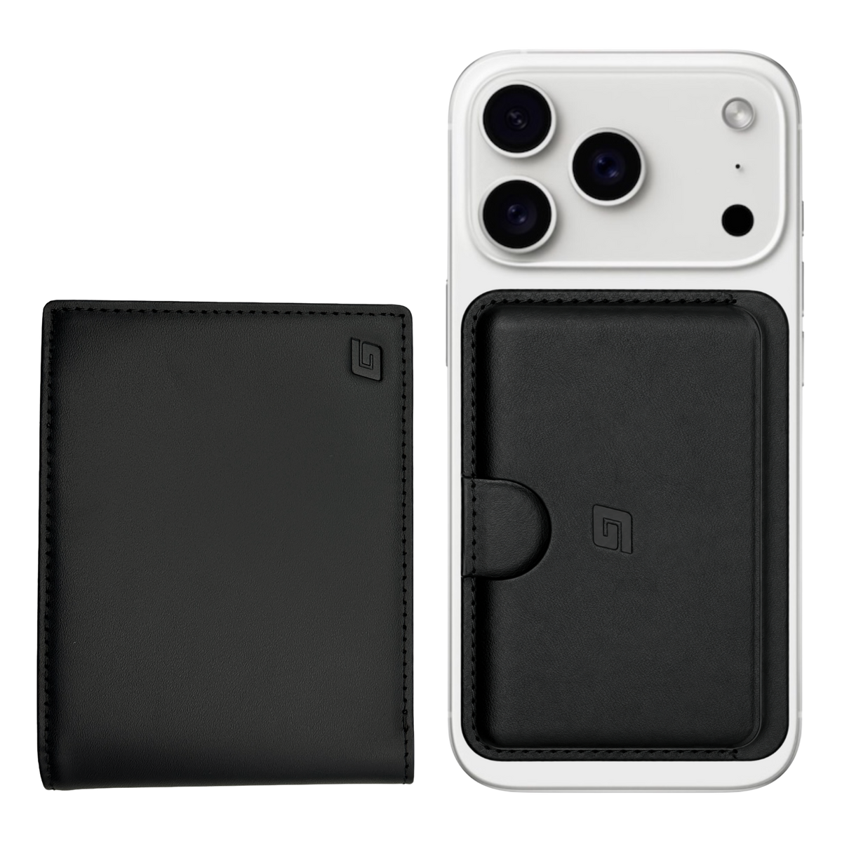 2-in-1 wallet ZWART
