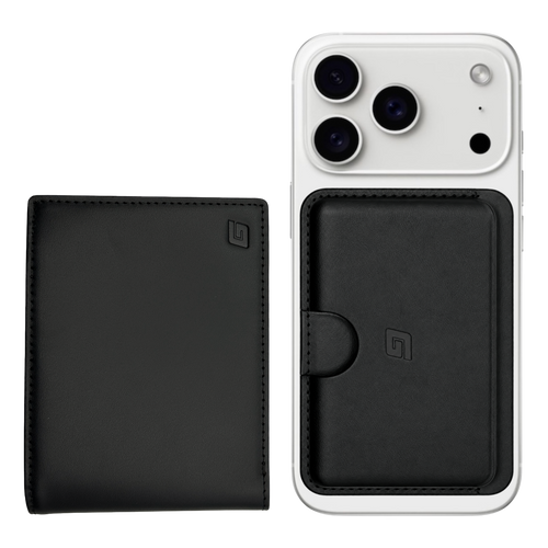 2-in-1 wallet ZWART