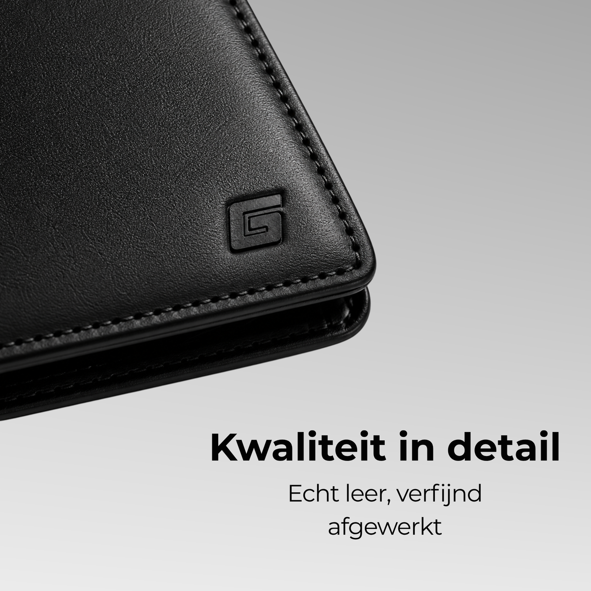 2-in-1 wallet ZWART